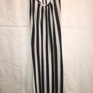 Long white and black dress